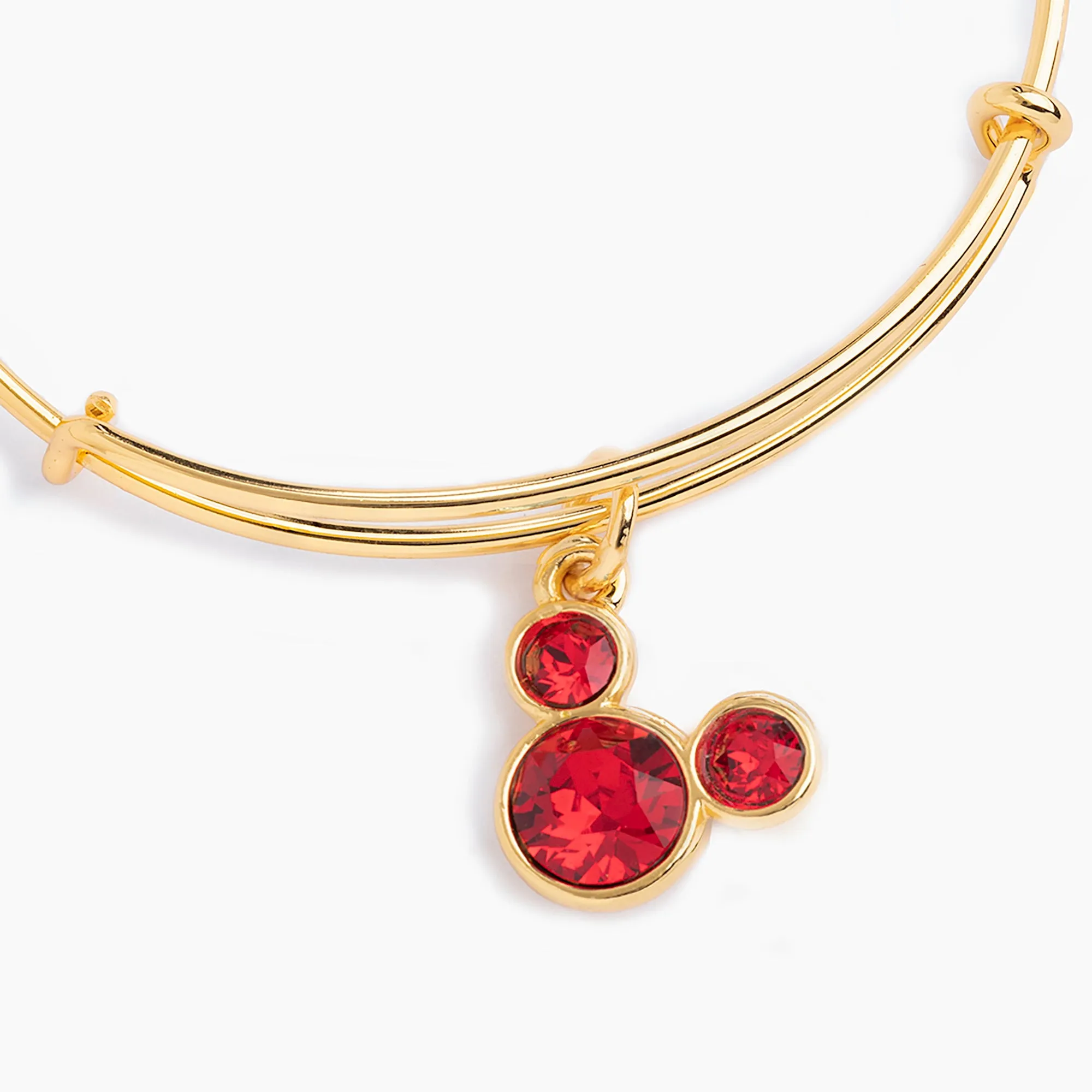 Disney Mickey Mouse Charm Bangle, Ruby Crystal