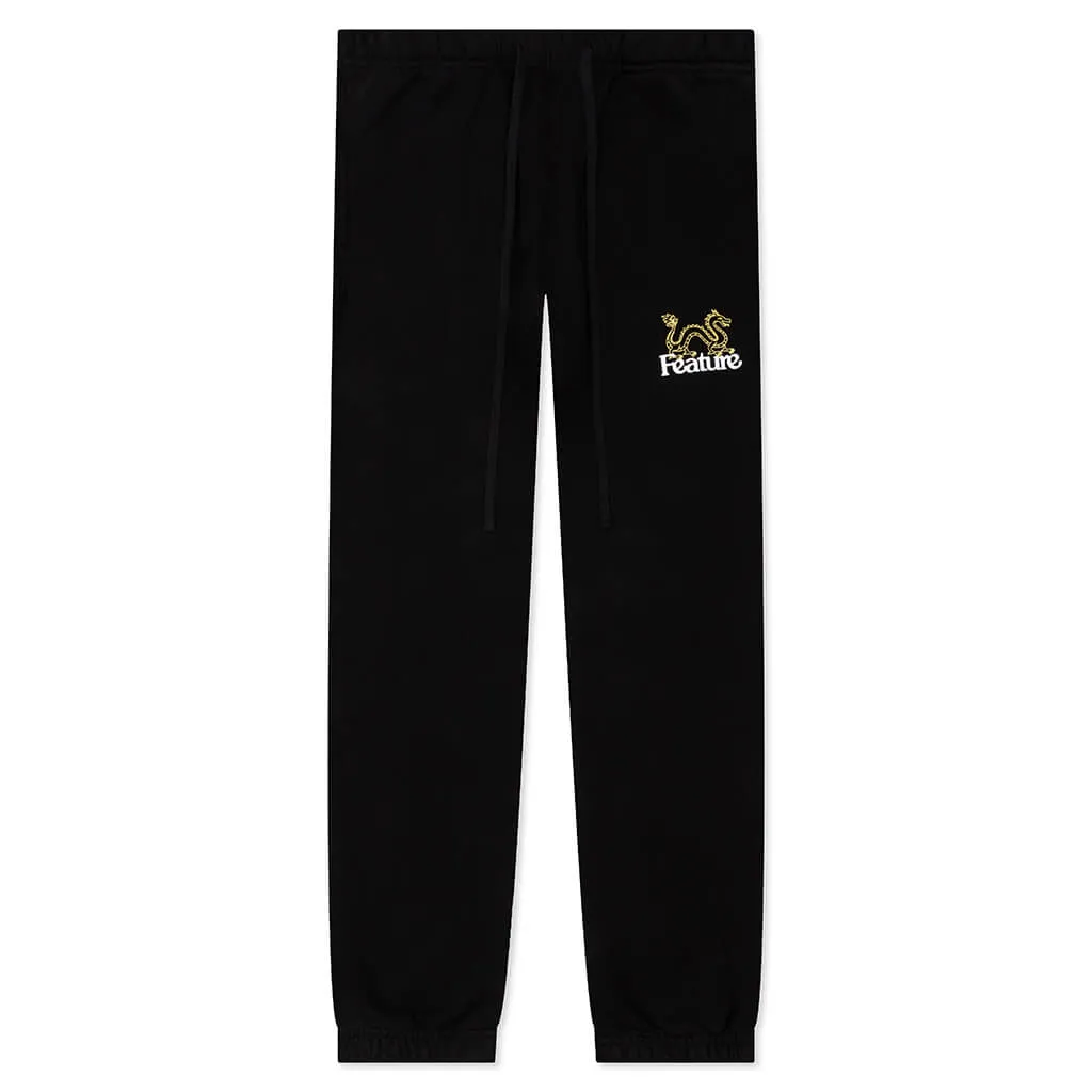 Dragon Sweatpants - Black