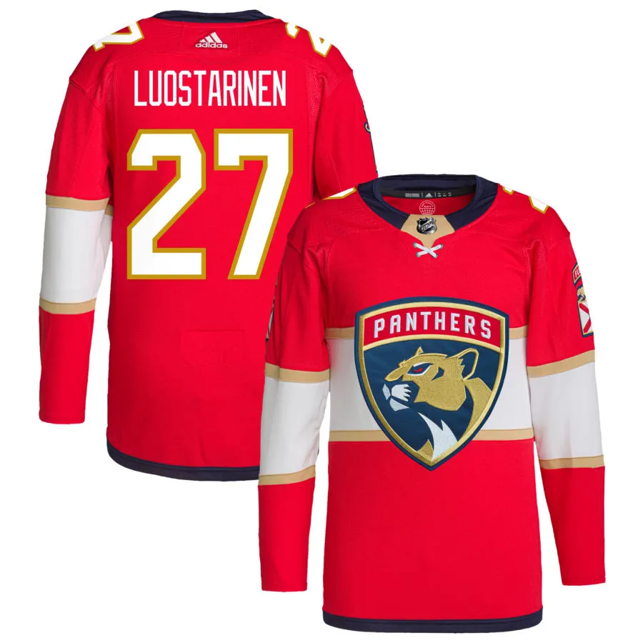 Eetu Luostarinen Florida Panthers adidas Home Primegreen Authentic Pro Jersey - Red