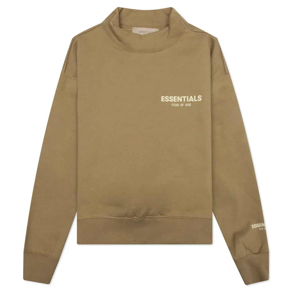 Essentials Kid's Mockneck - Oak