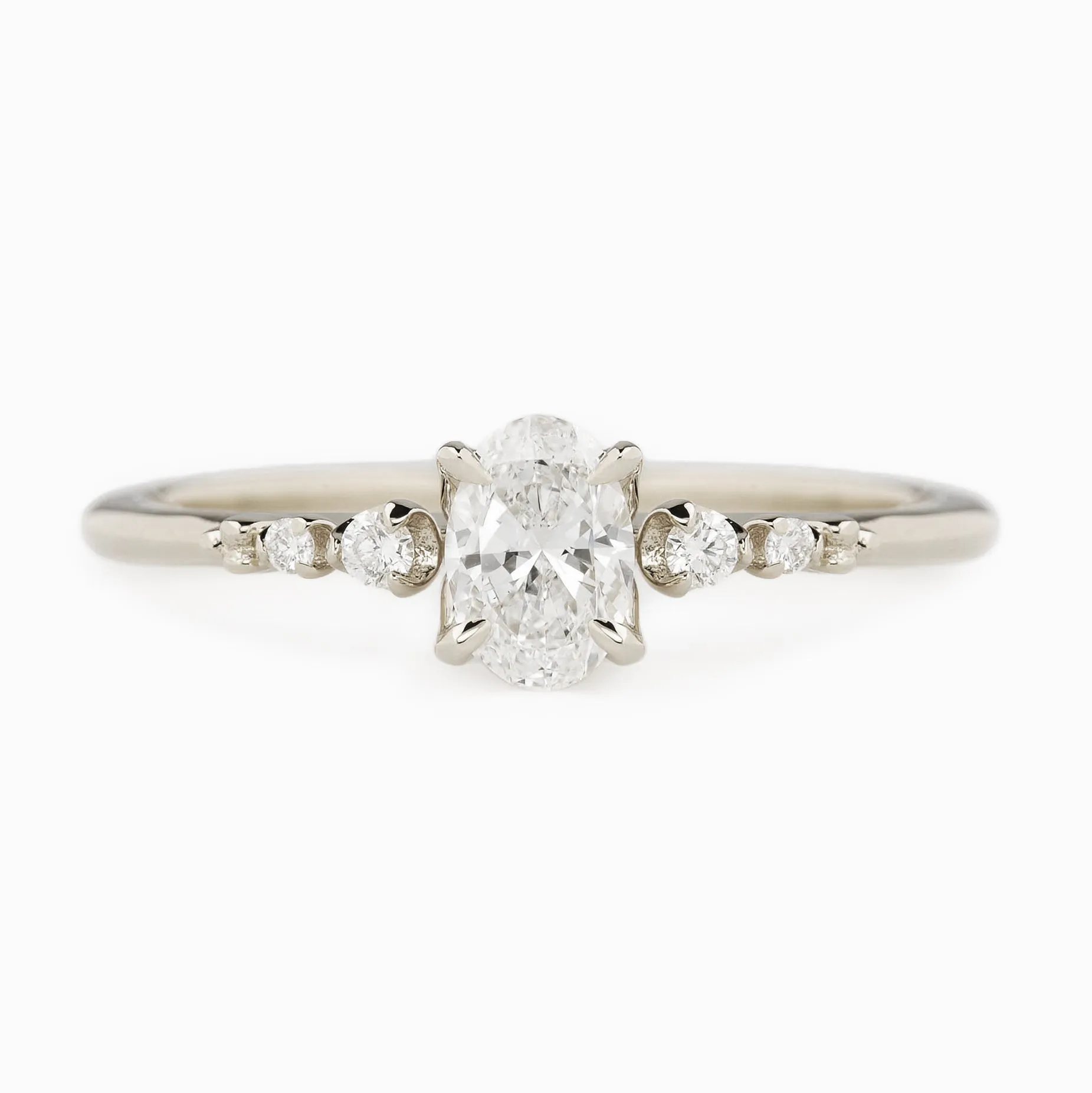 Estel Luxe Ring 0.40ct Oval Diamond, 14K Yellow Gold