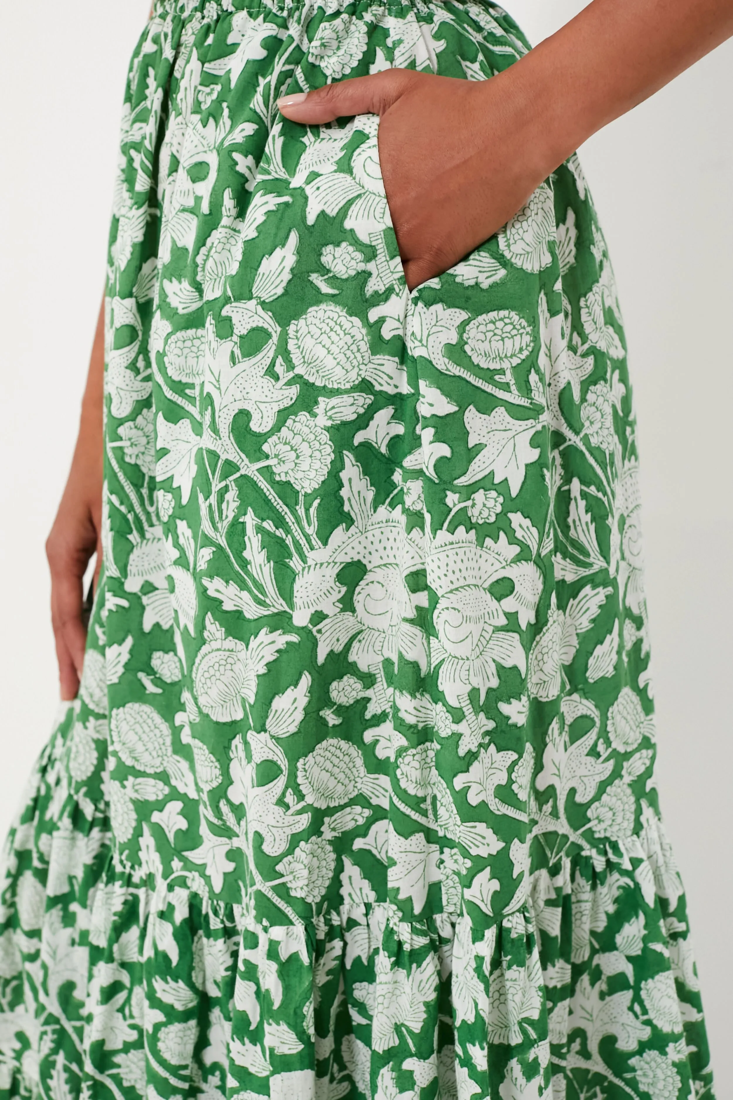 Exclusive Green Botanica Long Dress