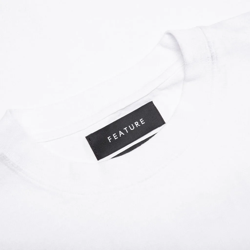 Feature x Wynn Logo Lock Up Tee - White