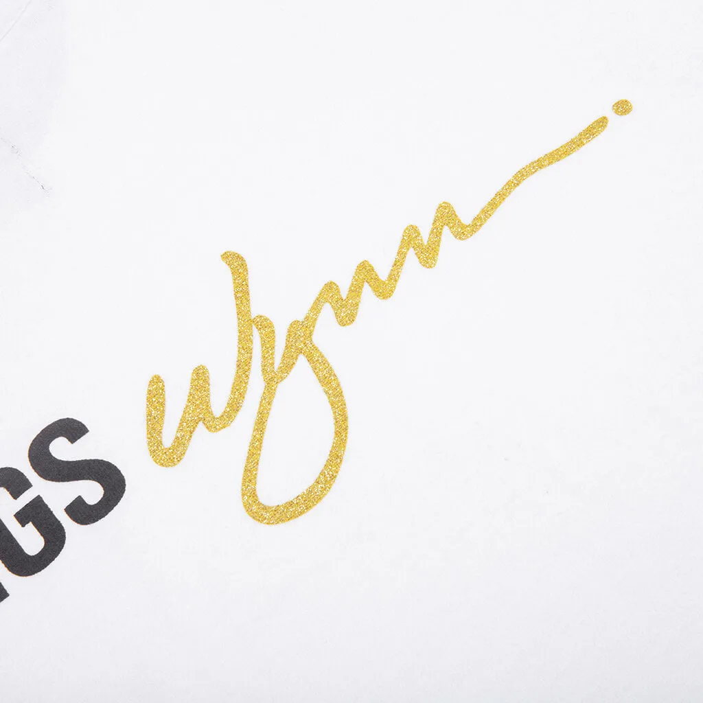 Feature x Wynn Logo Lock Up Tee - White