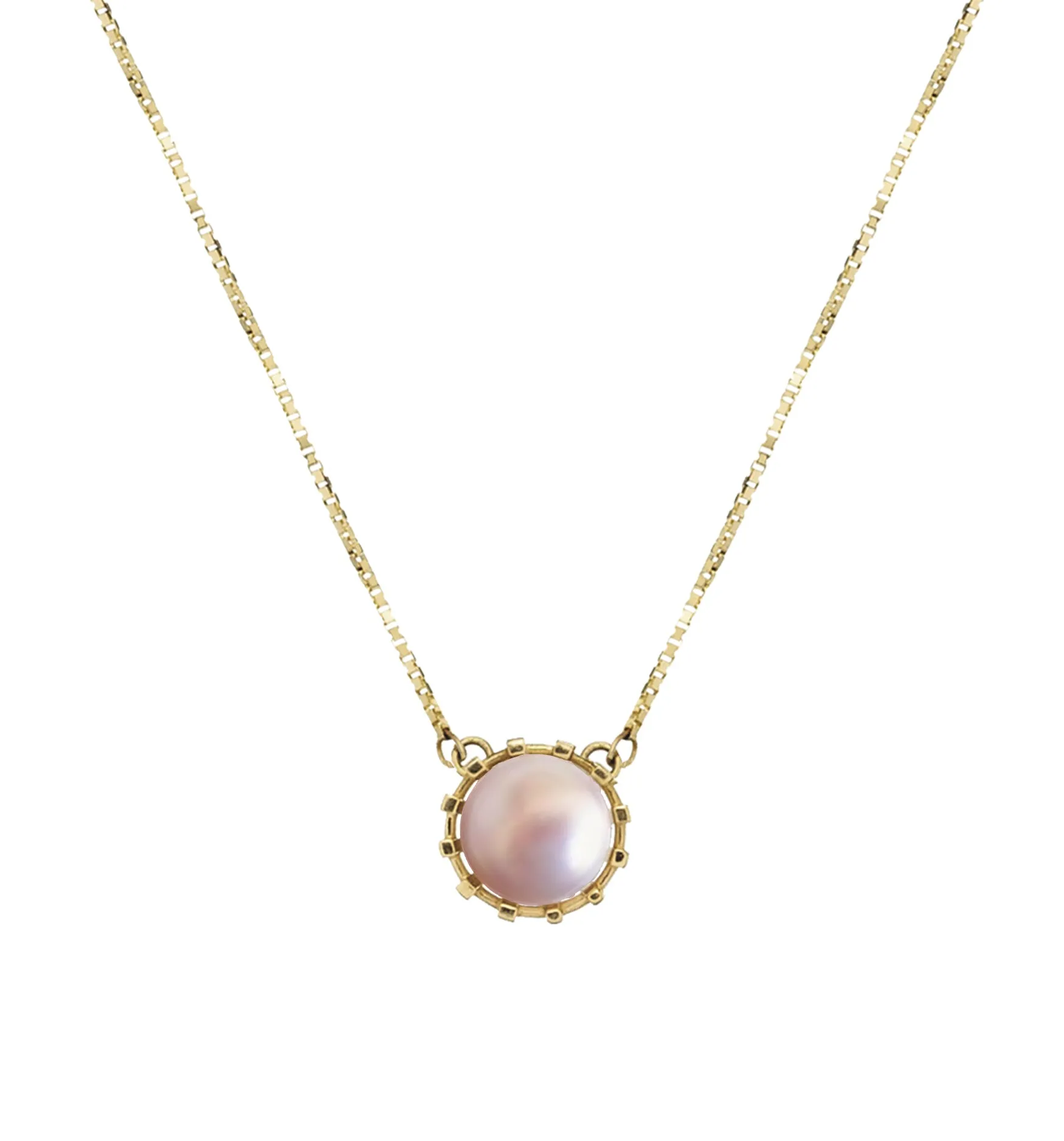 FLOR PERLA PINK NECKLACE