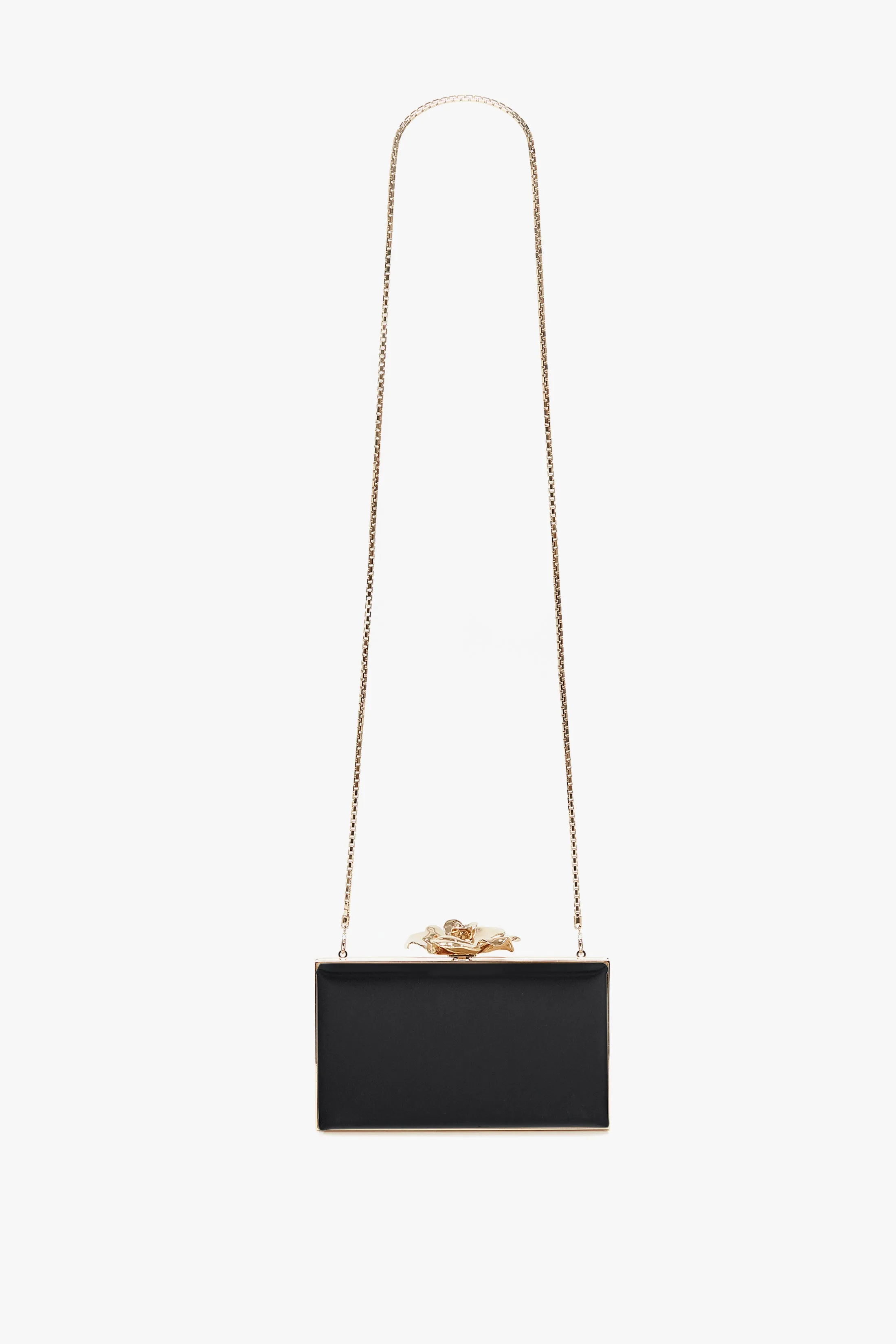 Frame Flower Minaudiere in Black