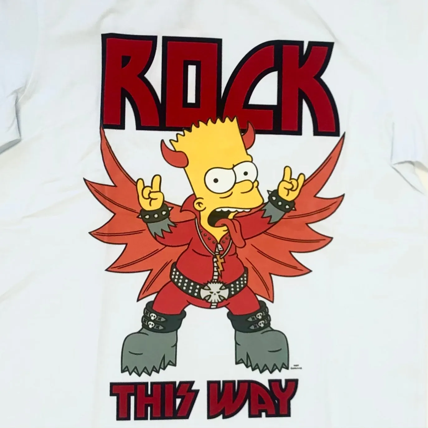 FREEZEMAX X THE SIMPSONS Bart Simpsons Rock This Way T-Shirt