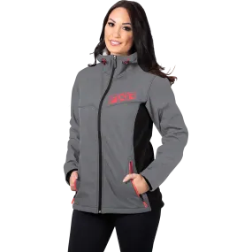 FXR Women's Pulse Softshell Grey Heather/Coral