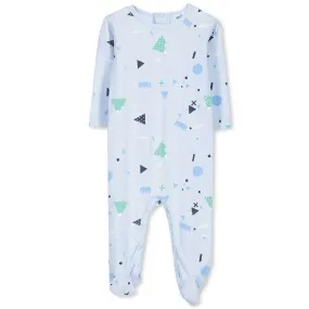 Geo Romper - Ice Blue (Milky Baby)