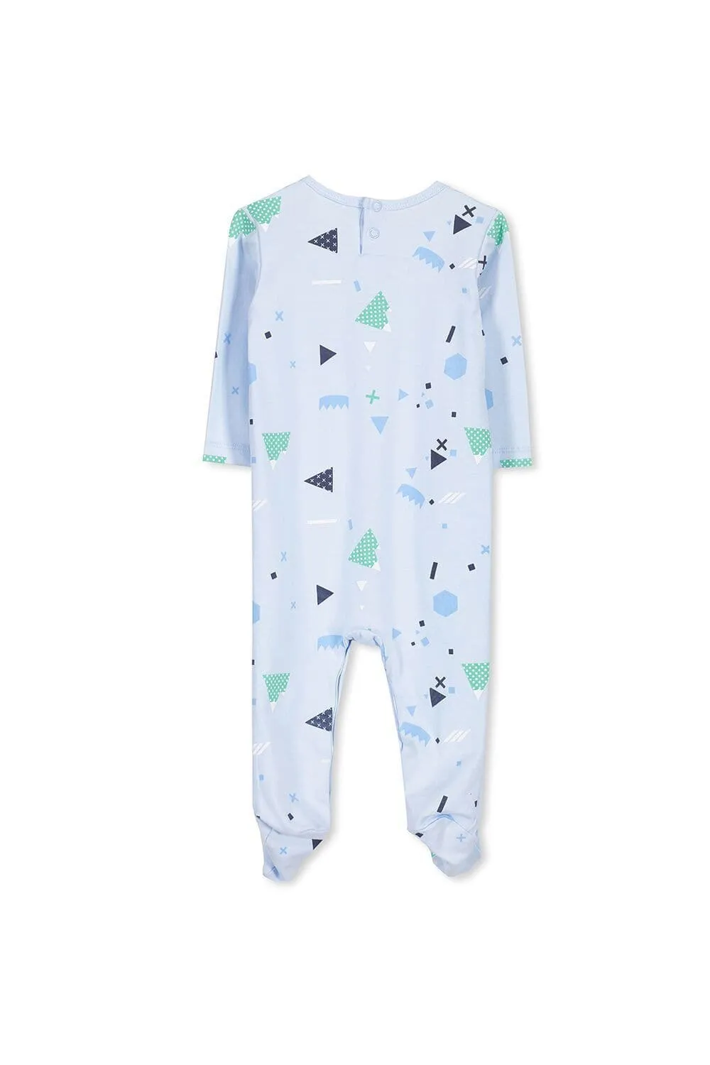 Geo Romper - Ice Blue (Milky Baby)