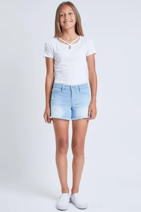 Girls Essential Fray Hem Shorts