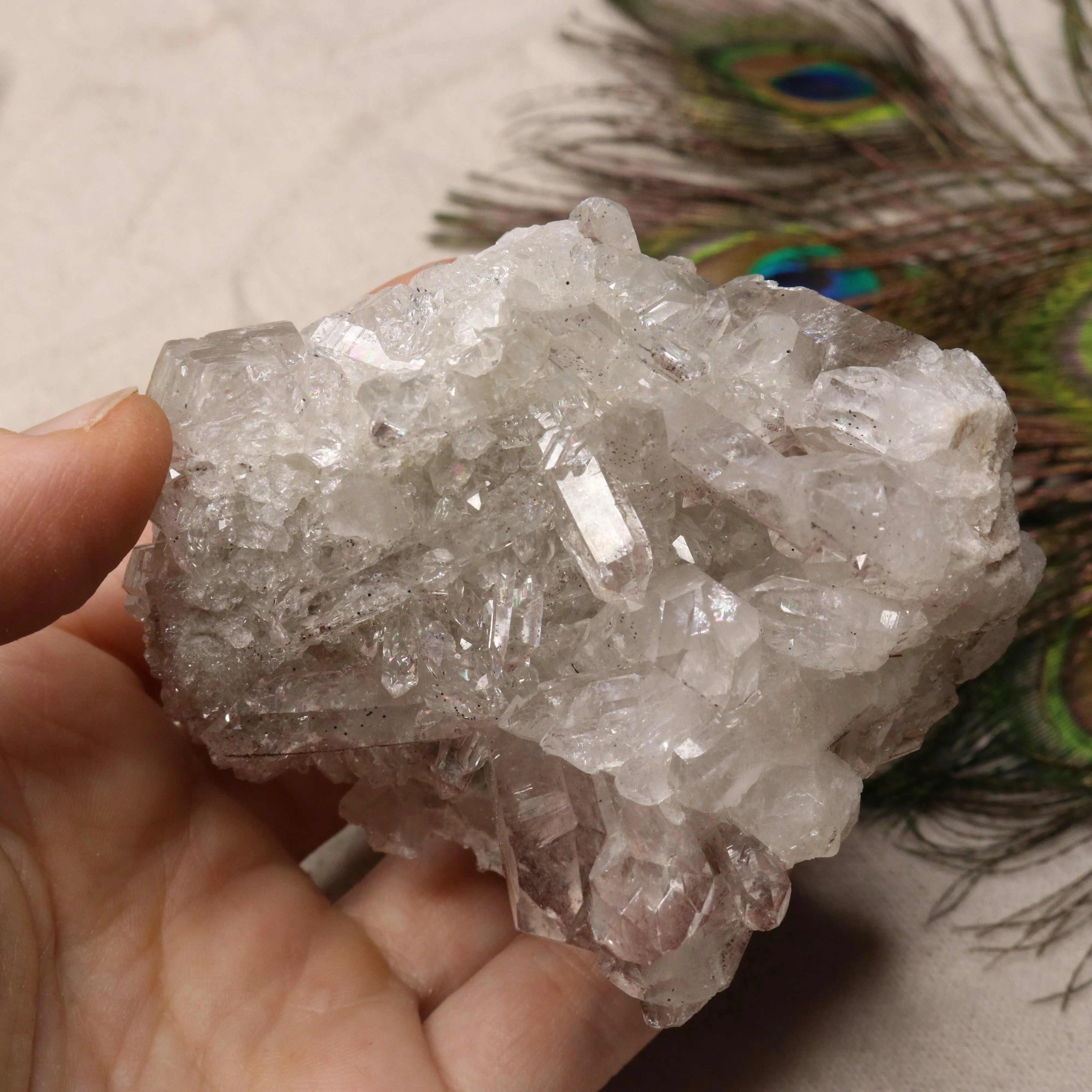 Grade A Lithium Quartz Cluster Self Healed from Brazil~ Super Gemmy Specimen