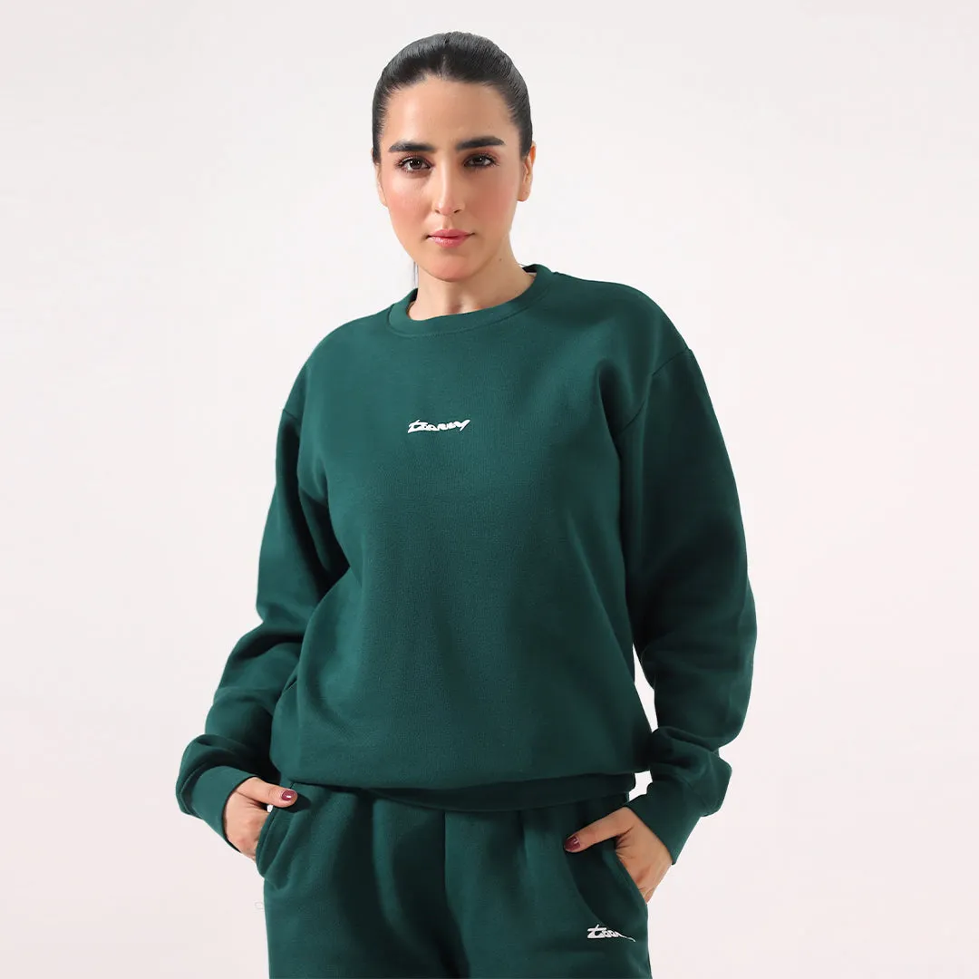 Green Fleece Unisex Sweatset