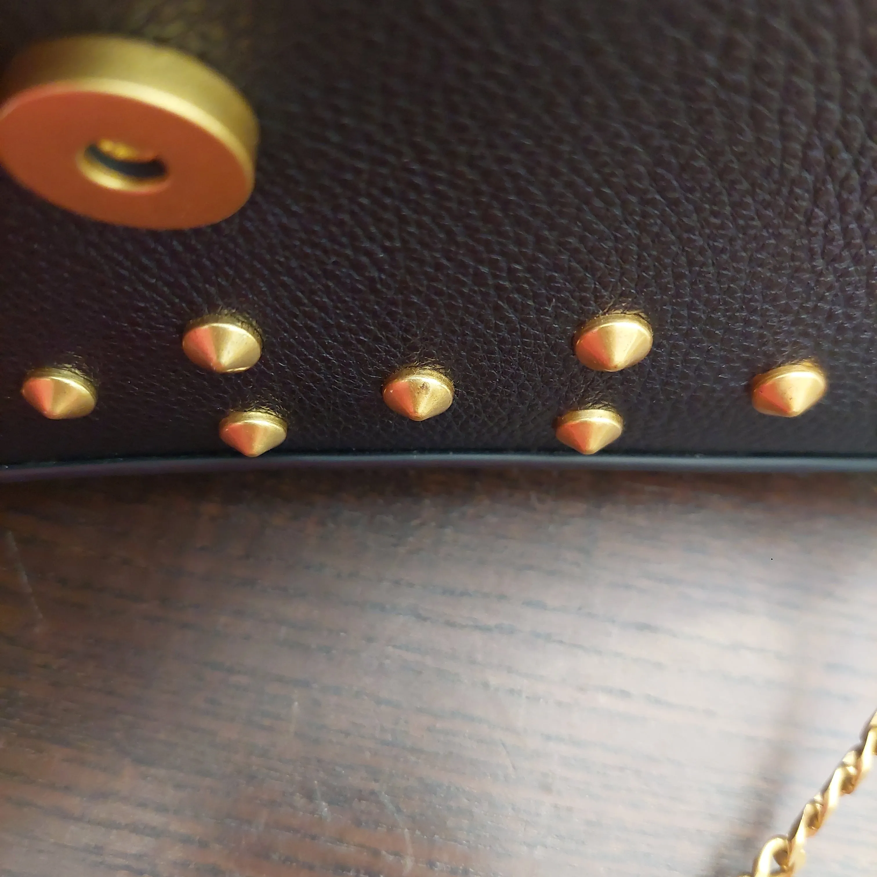 Guess Black Gold Studded Crossbody bag | Gently Used |