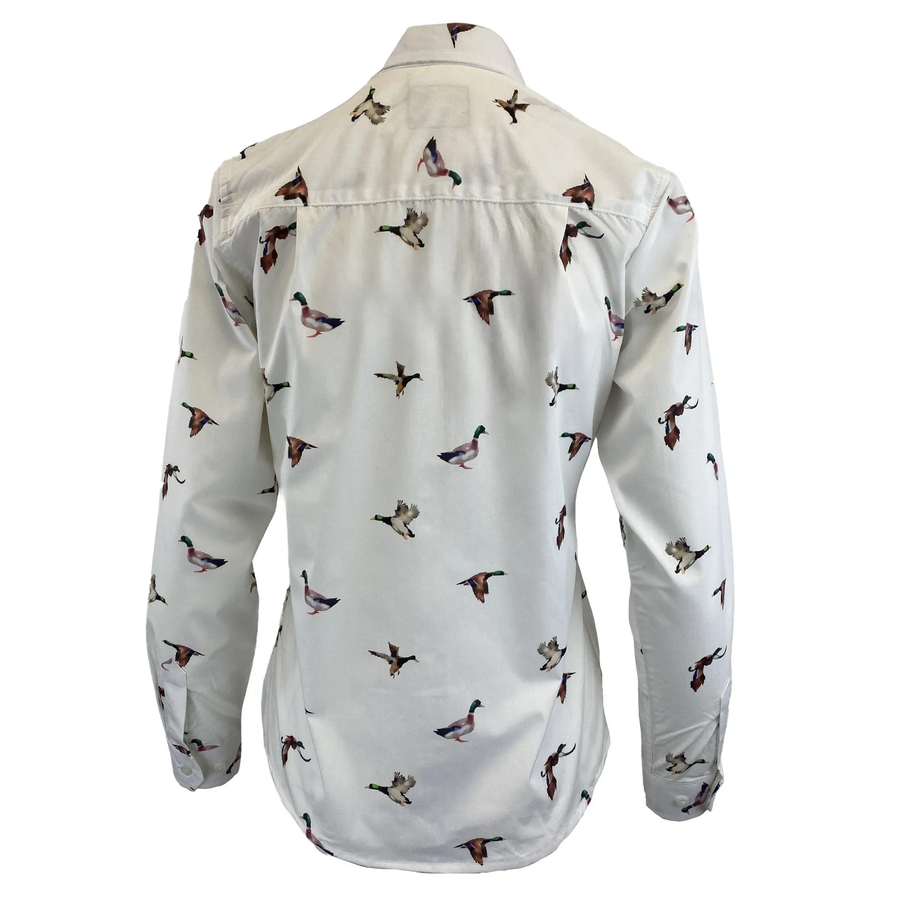 Hazy Blue Womens Long Sleeve Duck Shirt - Camila