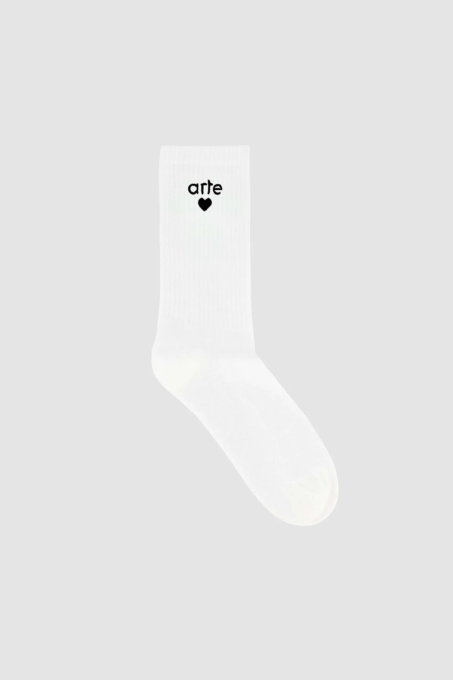 HEART SOCKS WHITE/BLACK