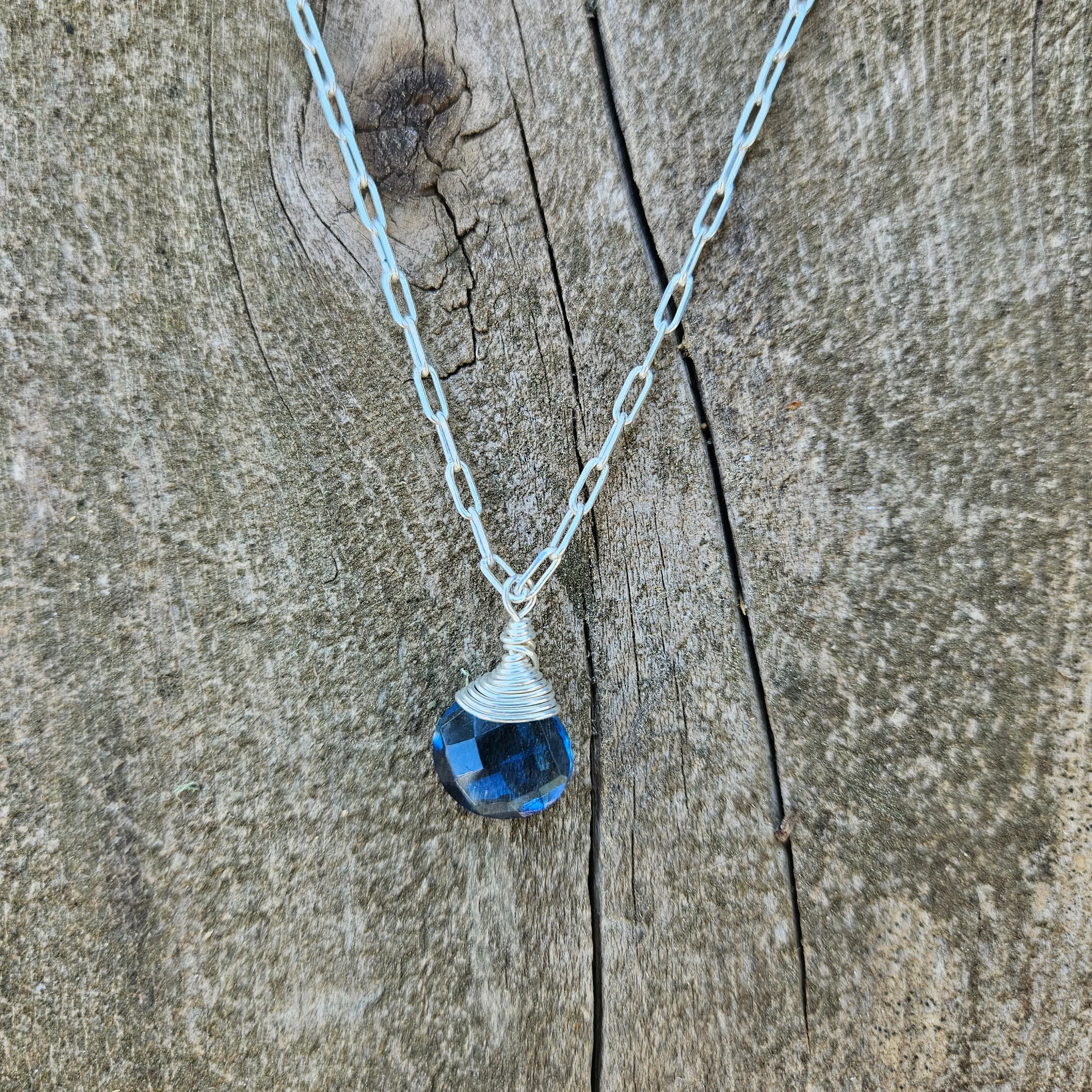 Iolite Journey Necklace - Silver