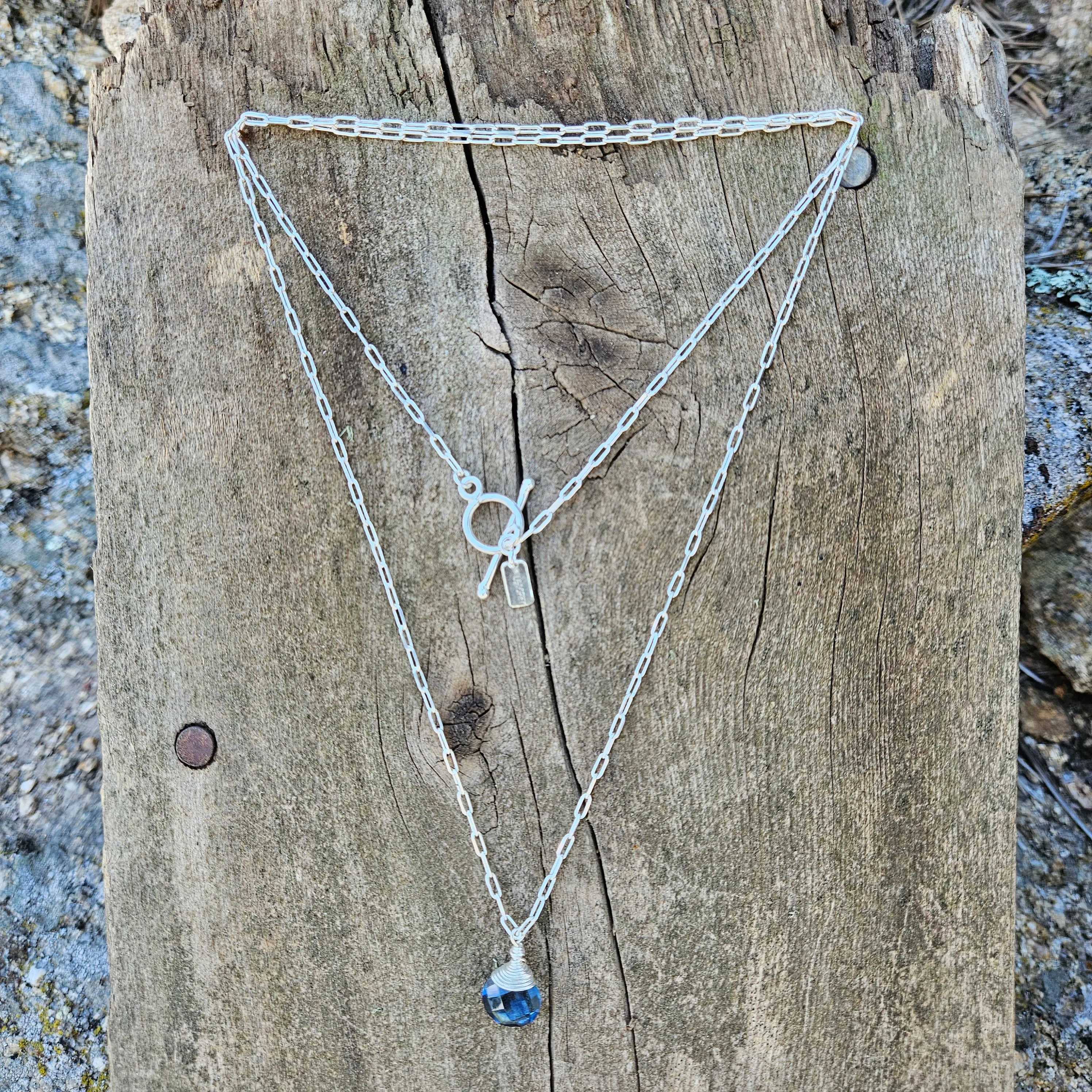 Iolite Journey Necklace - Silver