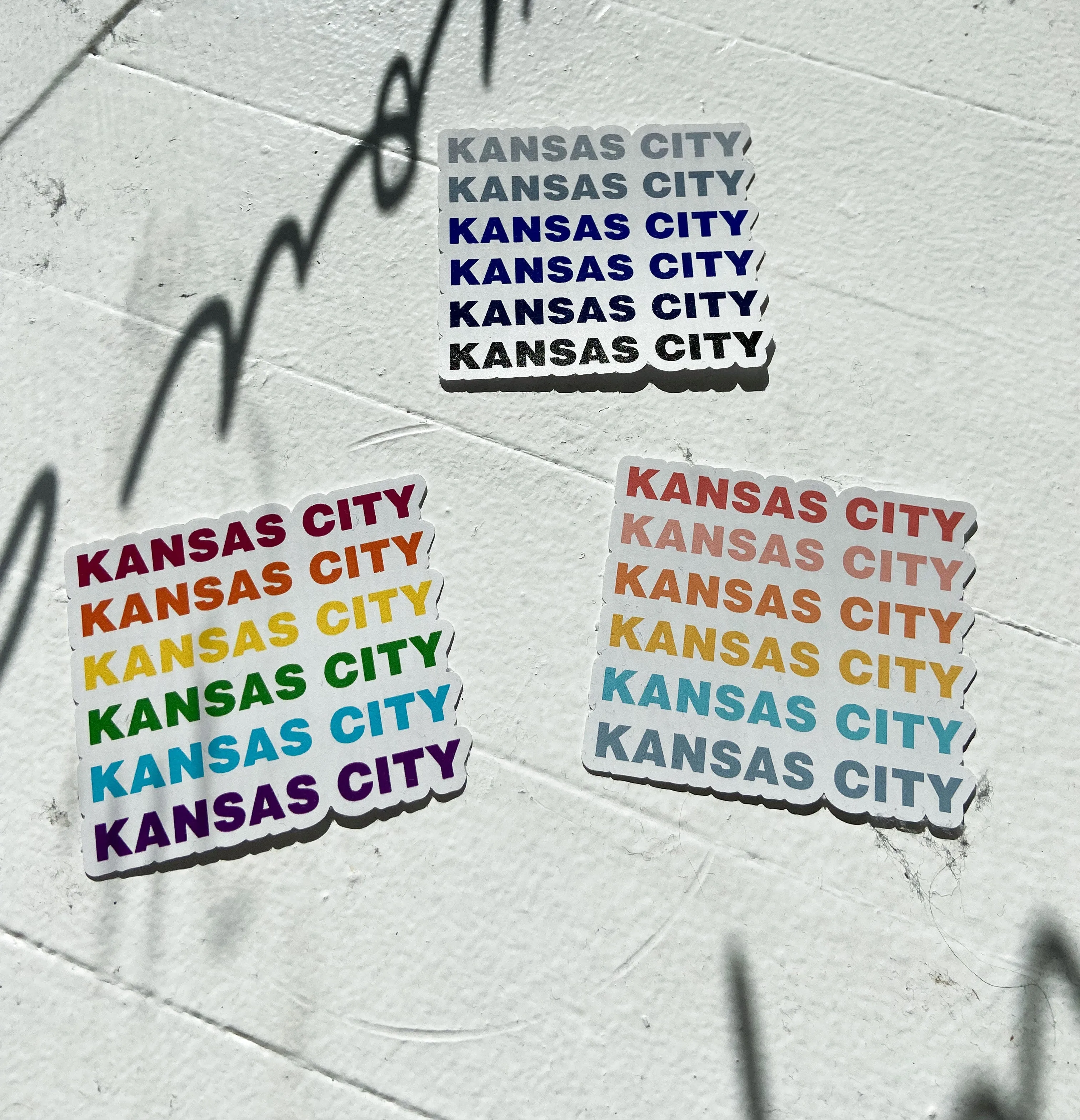 Kansas City Sticker - Grey Blue - FINAL SALE