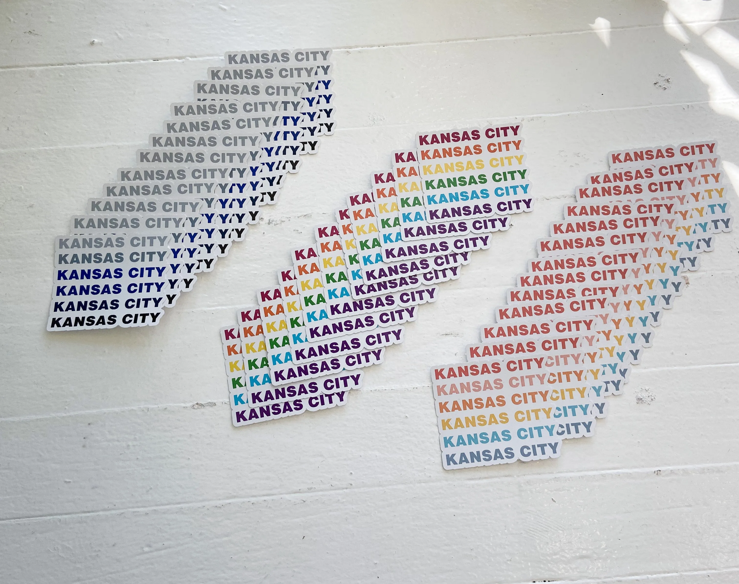 Kansas City Sticker - Grey Blue - FINAL SALE