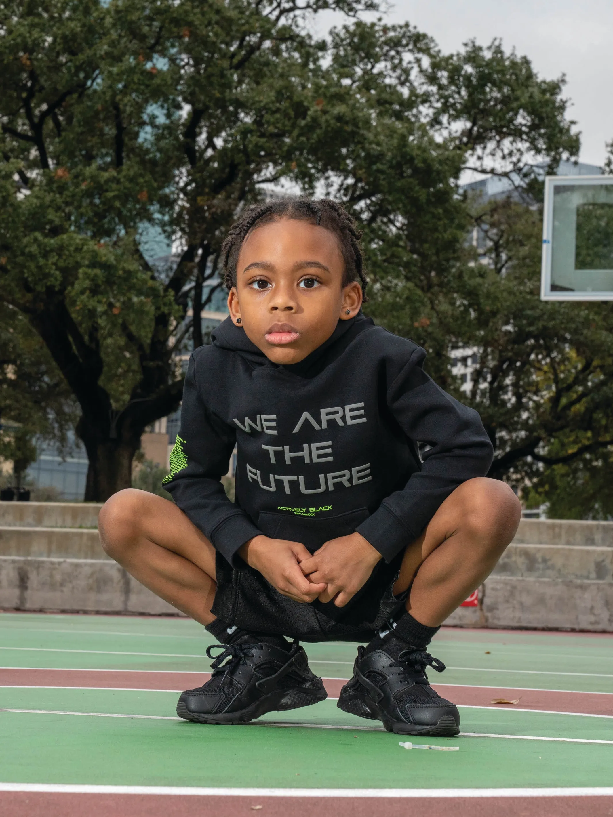 Kids We Are The Future Performance Tech Hoodie