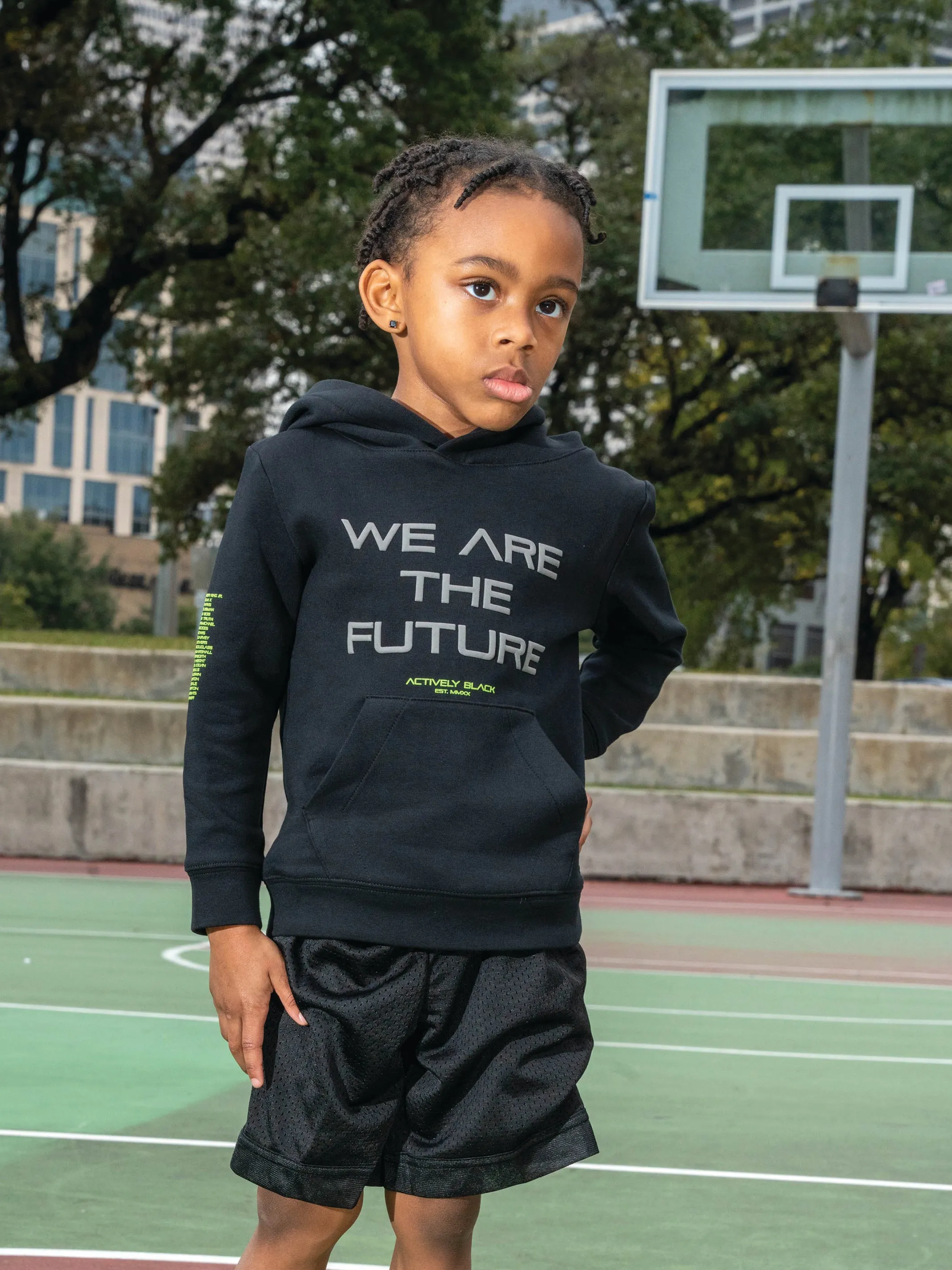 Kids We Are The Future Performance Tech Hoodie