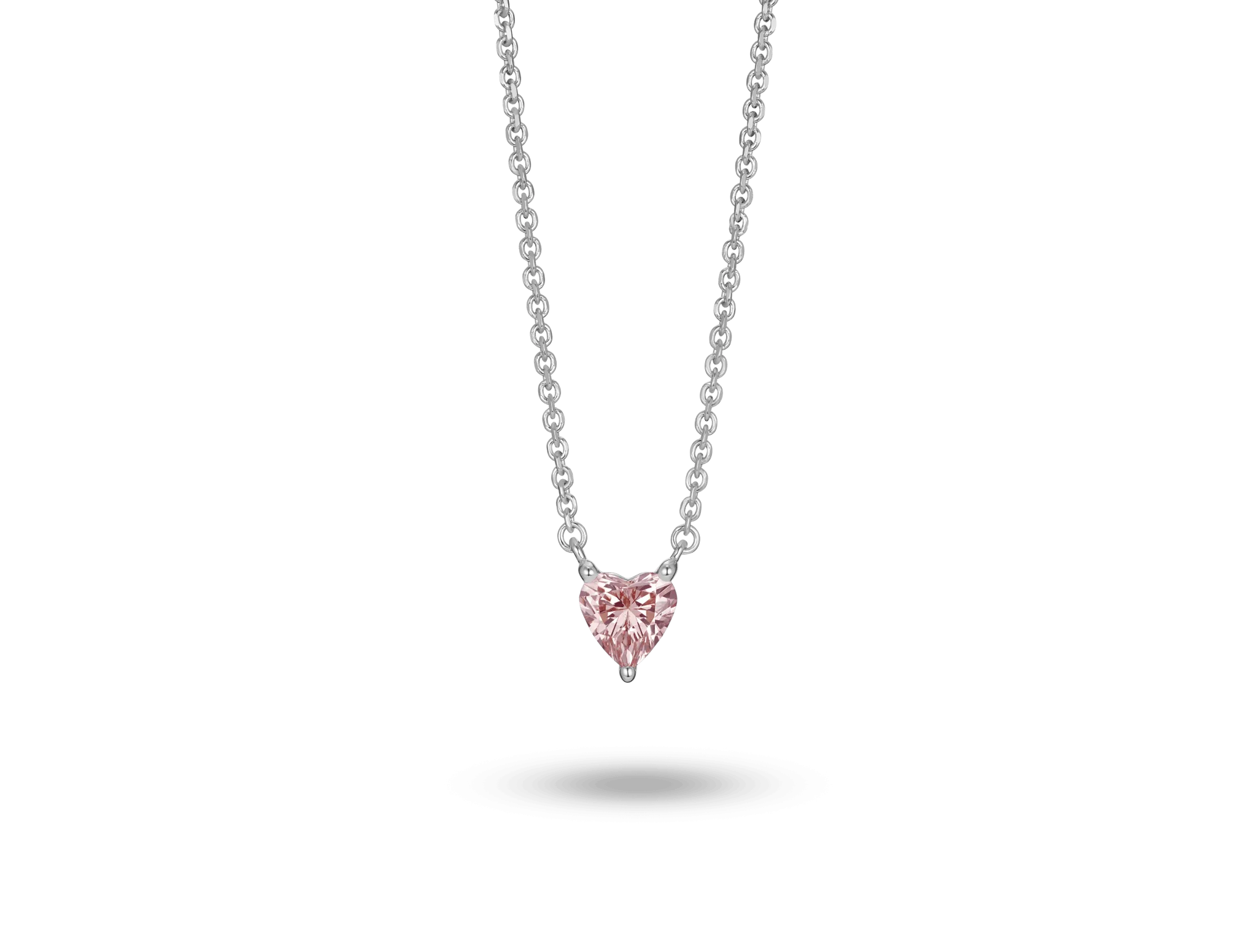 Lab-Grown Diamond ct. Mini Heart Pendant | Pink