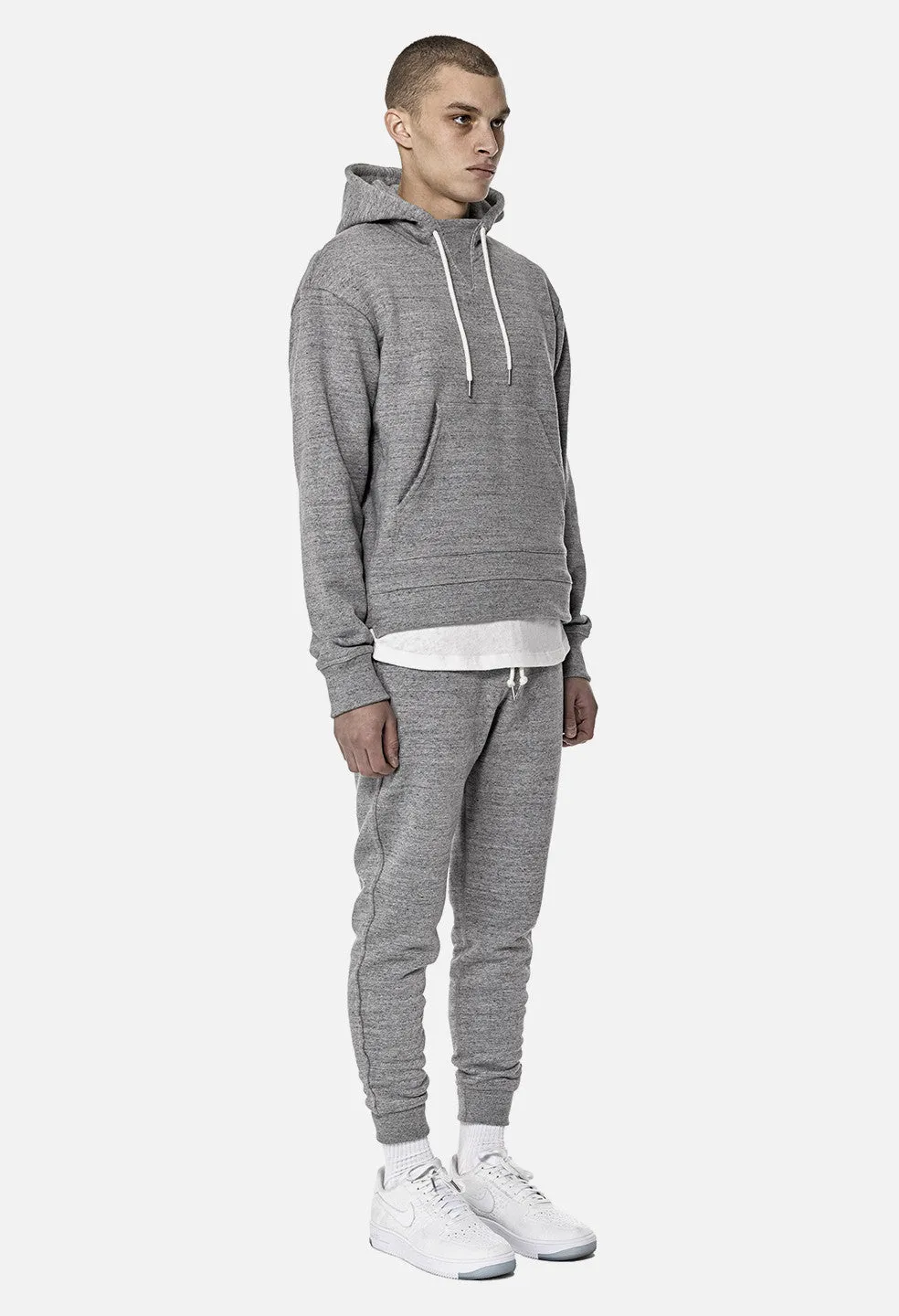 Loopwheel Kake Mock Pullover / Grey