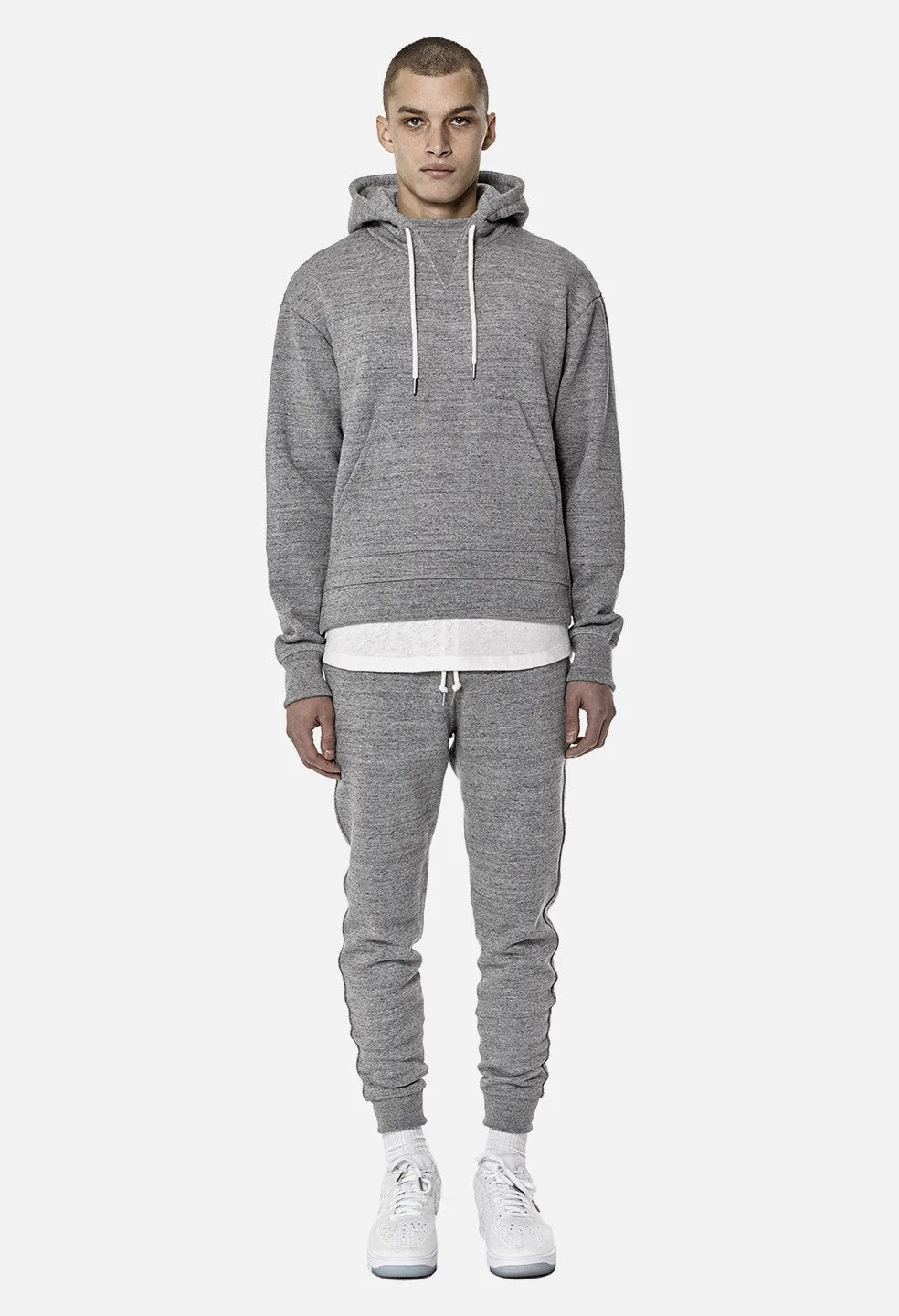 Loopwheel Kake Mock Pullover / Grey