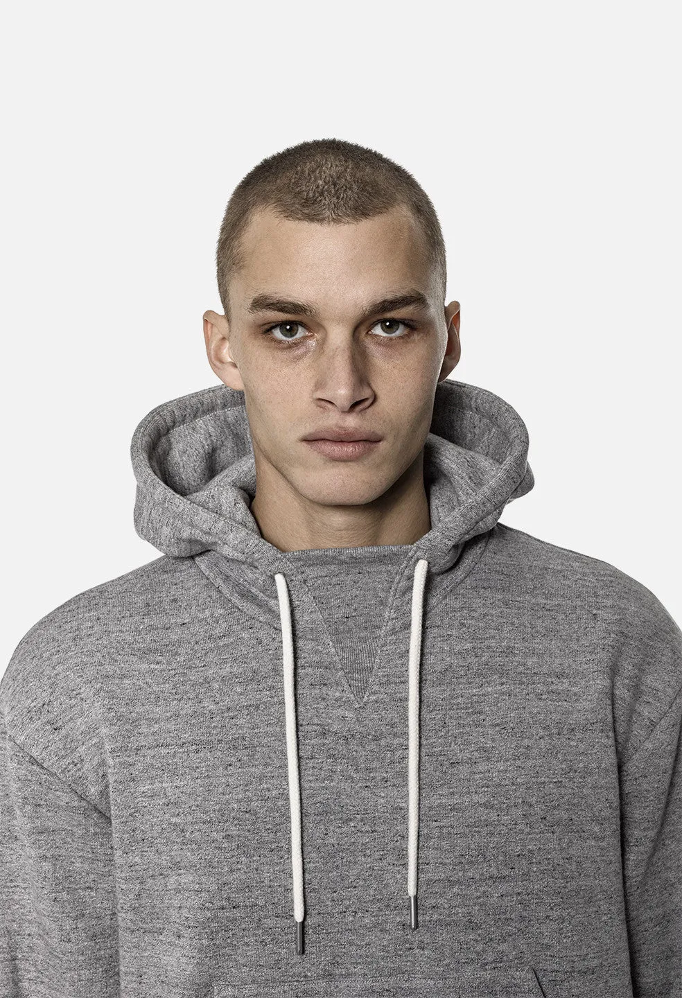 Loopwheel Kake Mock Pullover / Grey