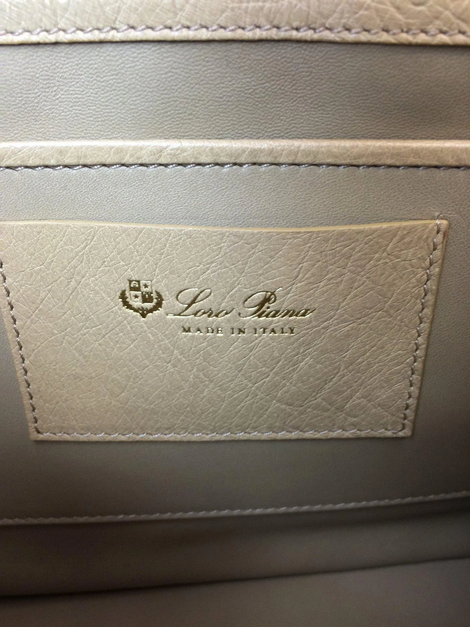 Loro Piana Ostrich Bellevue Bag