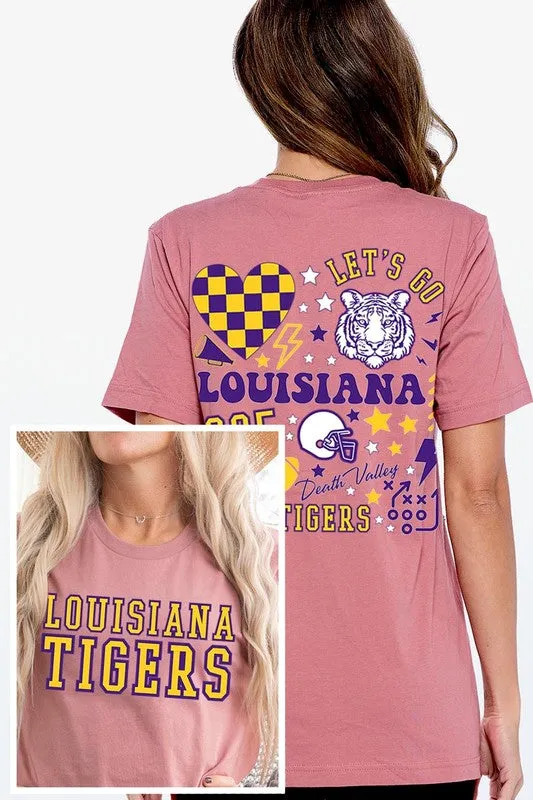 LSU TIGERS UNISEX SHORT SLEEVE