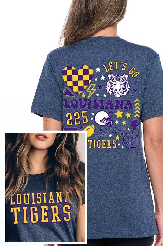 LSU TIGERS UNISEX SHORT SLEEVE