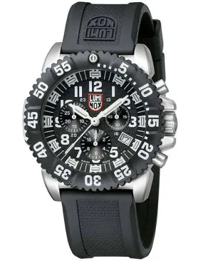 Luminox Mens Navy Seal Steel Colormark Chrono - Black Dial - Polyurethane Strap