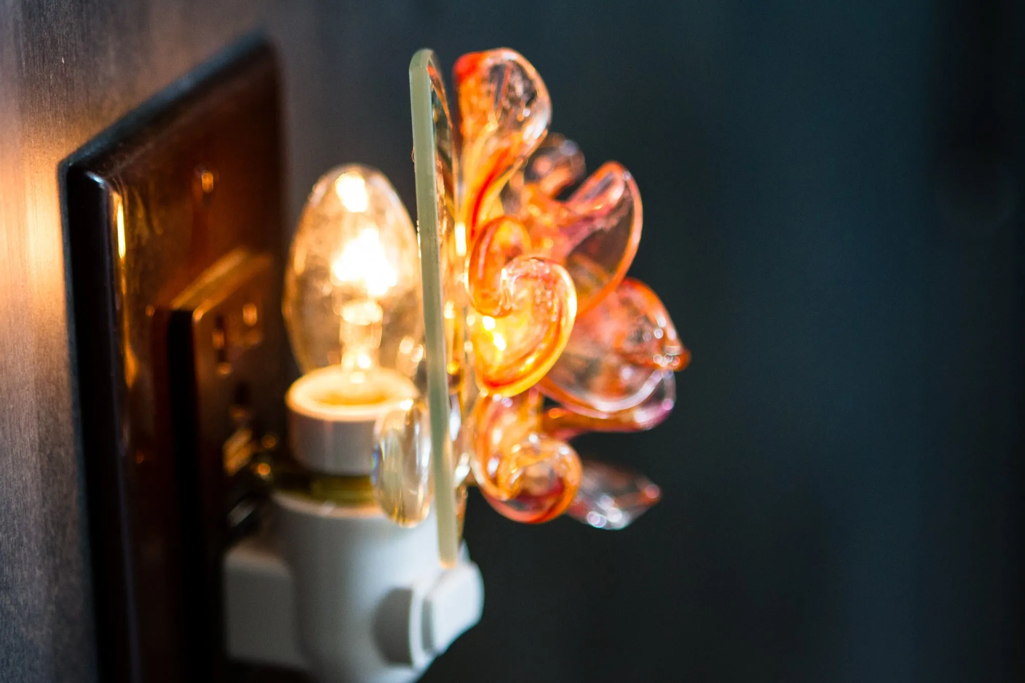 Memorial Nightlight Flower with Cremains