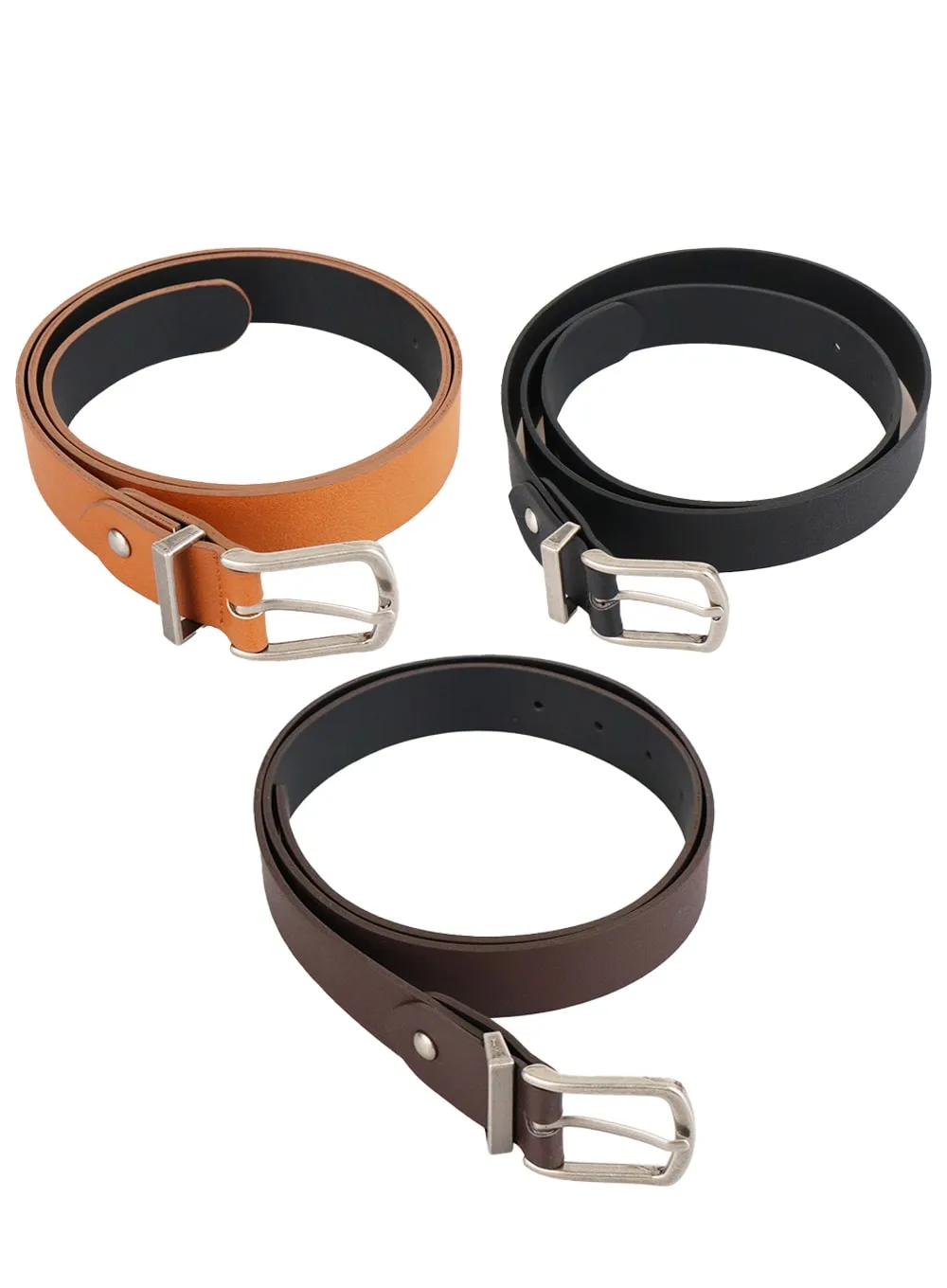 Men's Basic Faux Leather Belt IA401