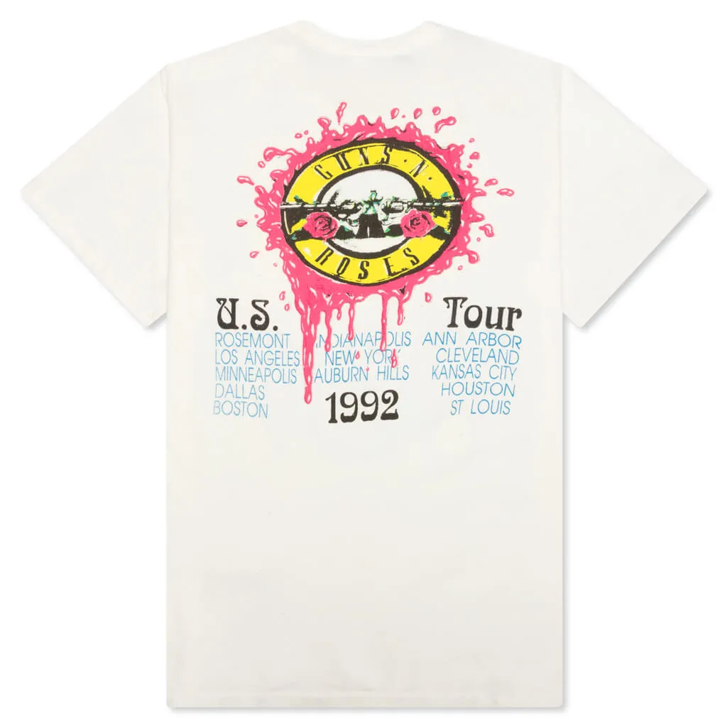 Mens Guns N Roses Tee - Off White