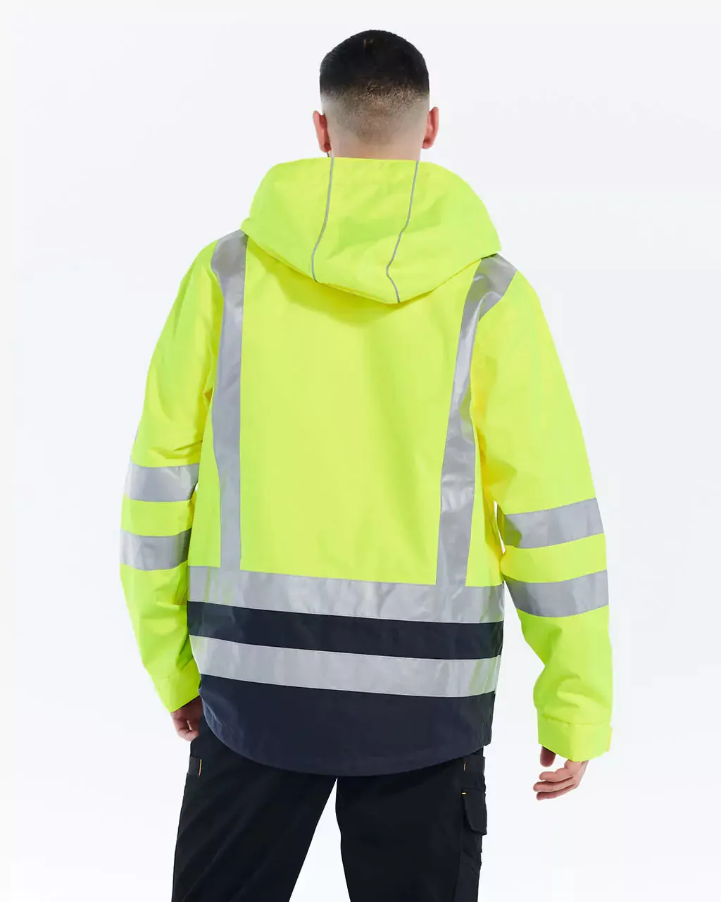 Men's Hi-Vis Waterproof Rain Jacket