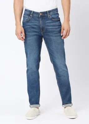 Mid Blue Cruz Skinny Fit Basic Jeans