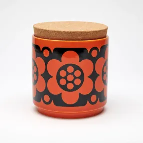 Mini Pot Geo Flower Orange