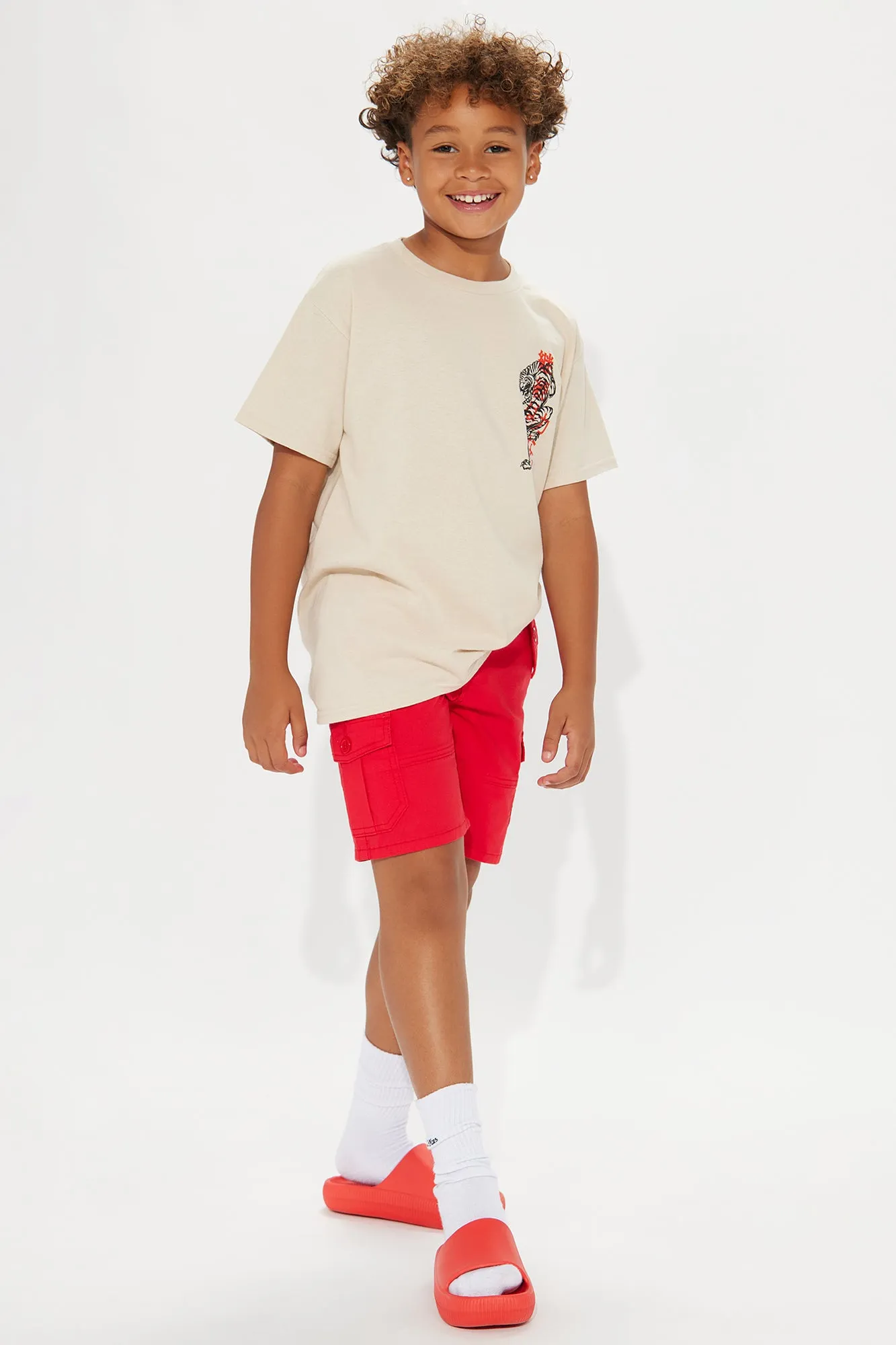 Mini Power And Strength Short Sleeve Tee - Sand