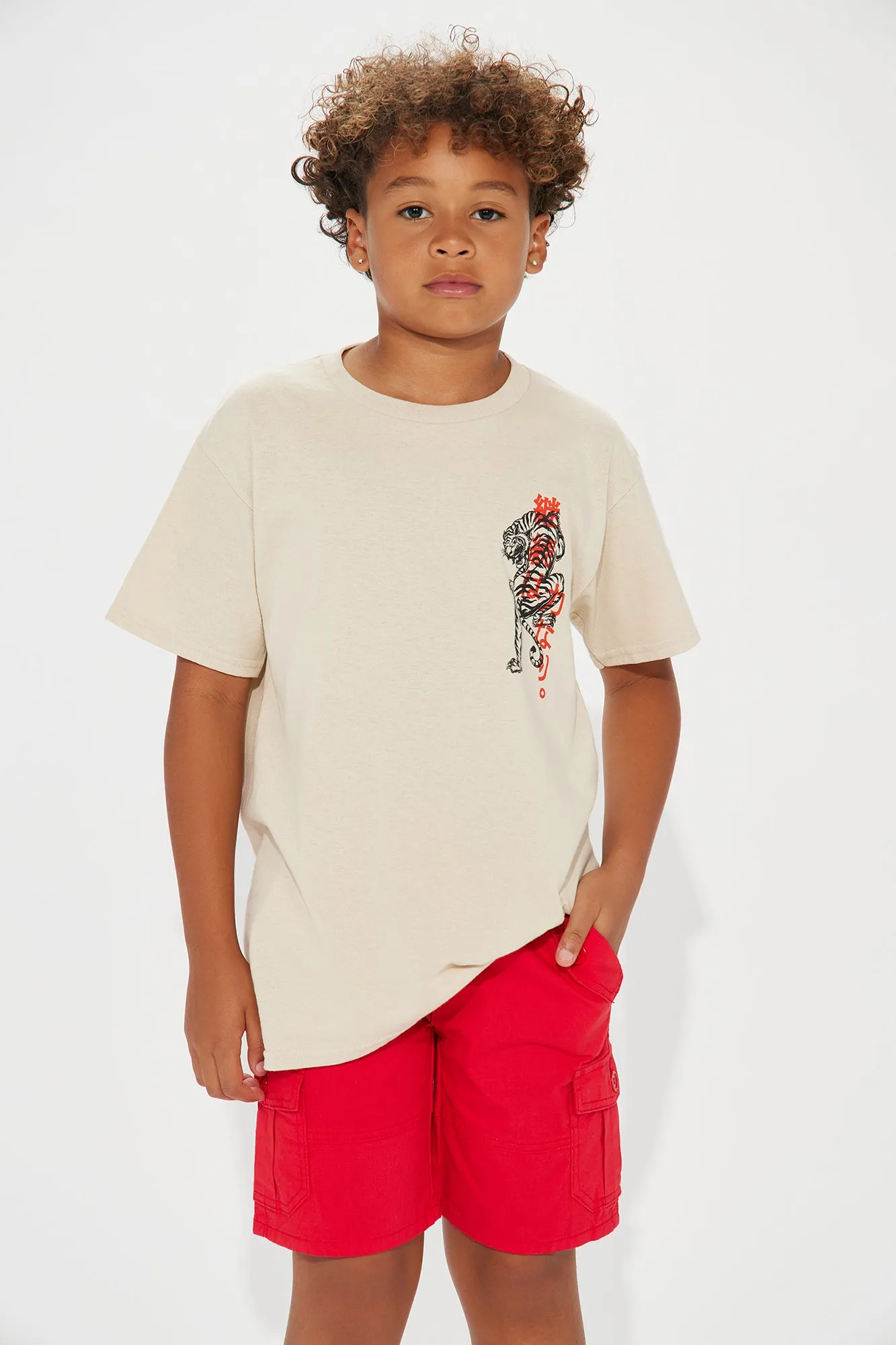 Mini Power And Strength Short Sleeve Tee - Sand