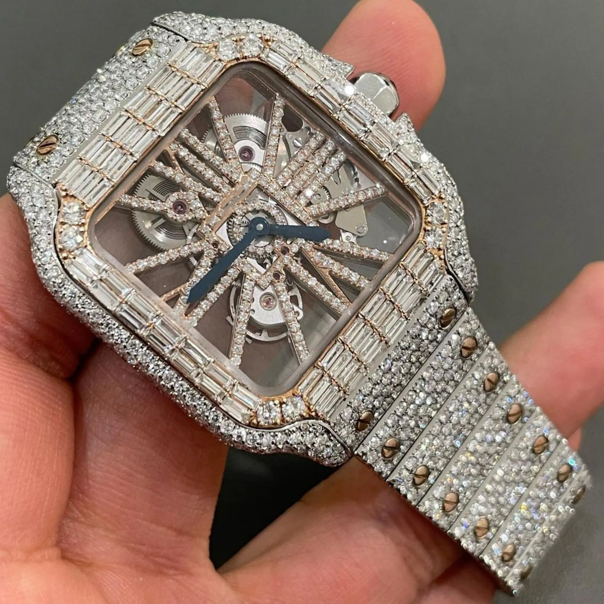 Moissanite watch | diamond watch | iced out watch | hip hop watch | luxury watch | iced out | automatic watch | watches for men | watch