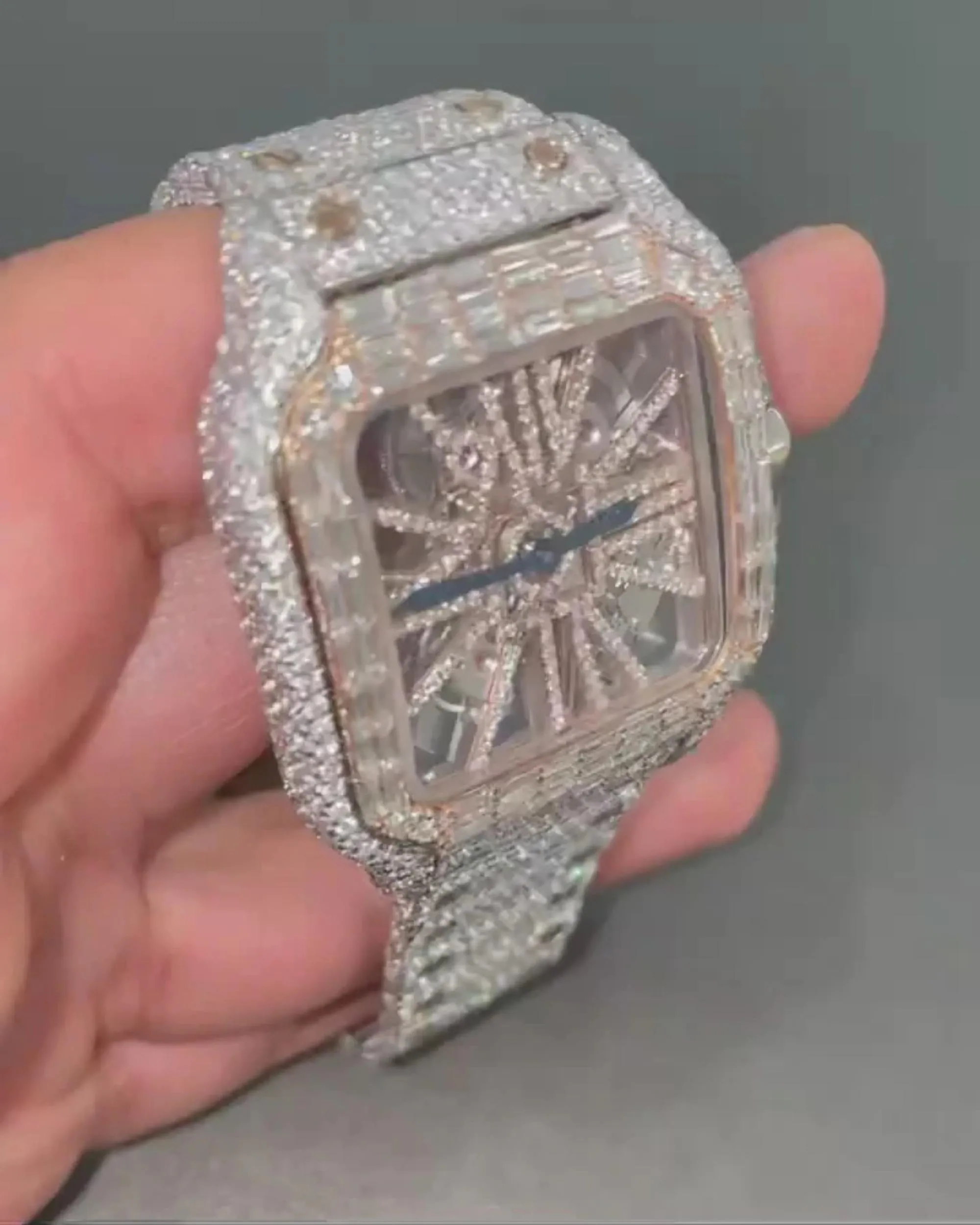 Moissanite watch | diamond watch | iced out watch | hip hop watch | luxury watch | iced out | automatic watch | watches for men | watch