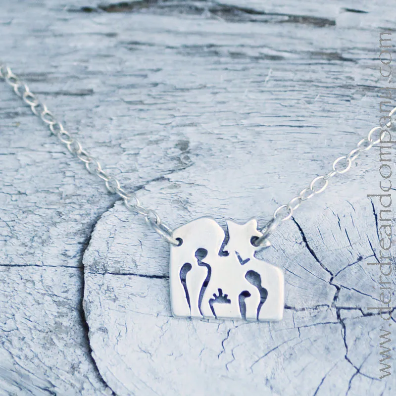 Nativity Necklace in Sterling Silver