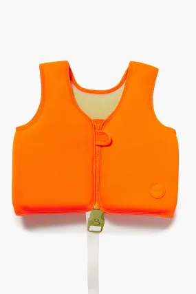 Neon Orange Sonny The Sea Creature Swim Vest