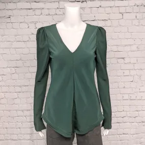 NEW! V Neck in Hunter Green by Kim Schalk