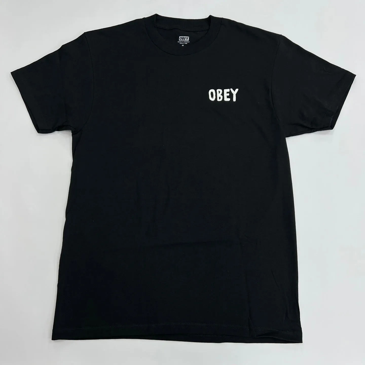 OBEY Logo Print T-Shirt - Black