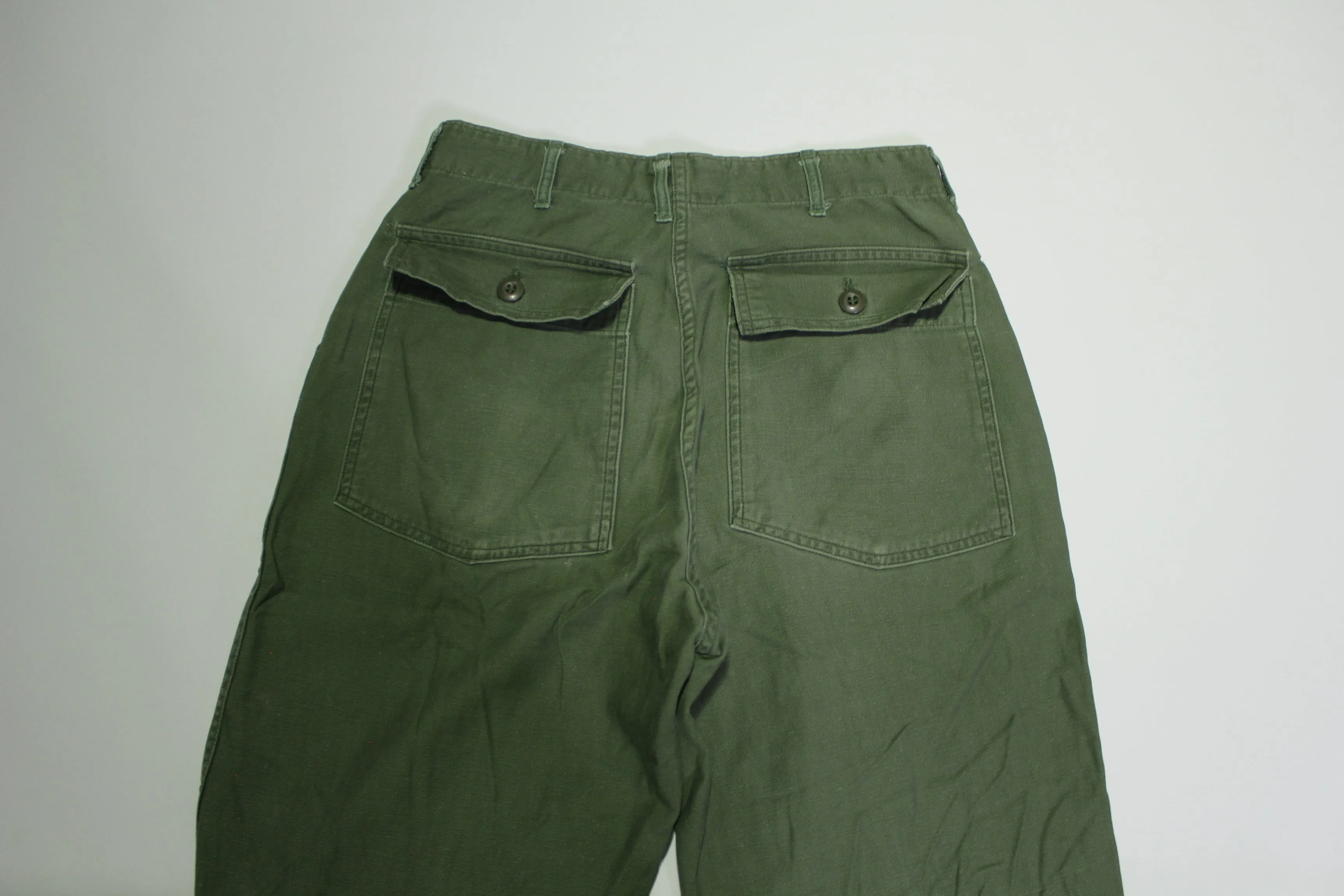 OG-107 Back Flap Pocket Vintage 70's Vietnam Era Cargo Military Army Field Trousrers Pants