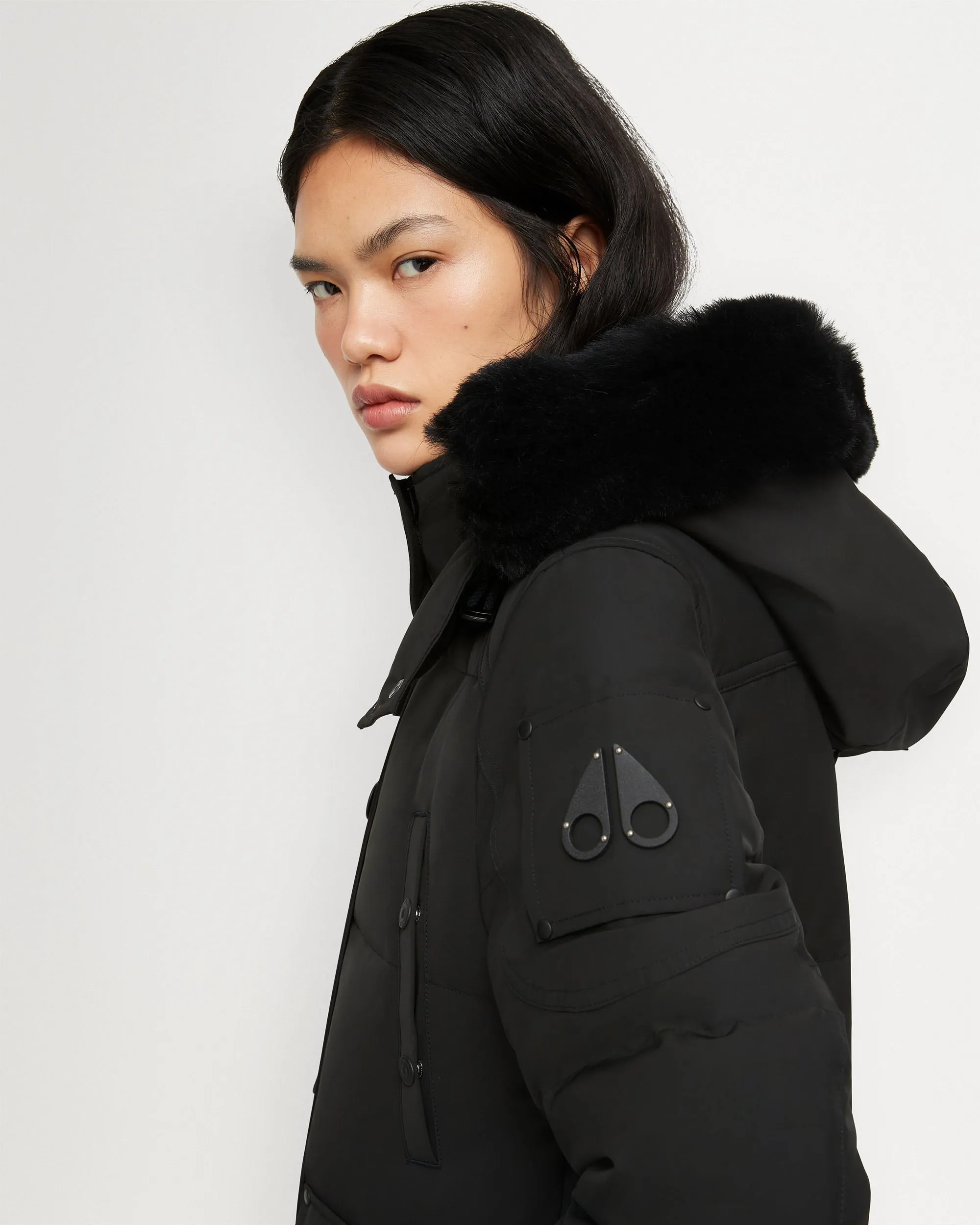 ONYX ANGUILLE JACKET SHEARLING